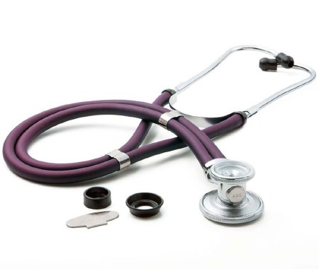ADC McKesson McKesson Sprague Rappaport Stethoscope Purple 2-Tube 22 Inch Tube Double Sided Chestpiece