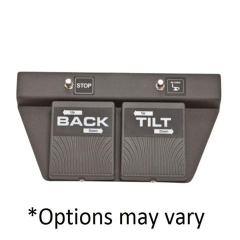 MTI Control Foot Black For 526 Chair Each - FC2-NS0PRS-BT