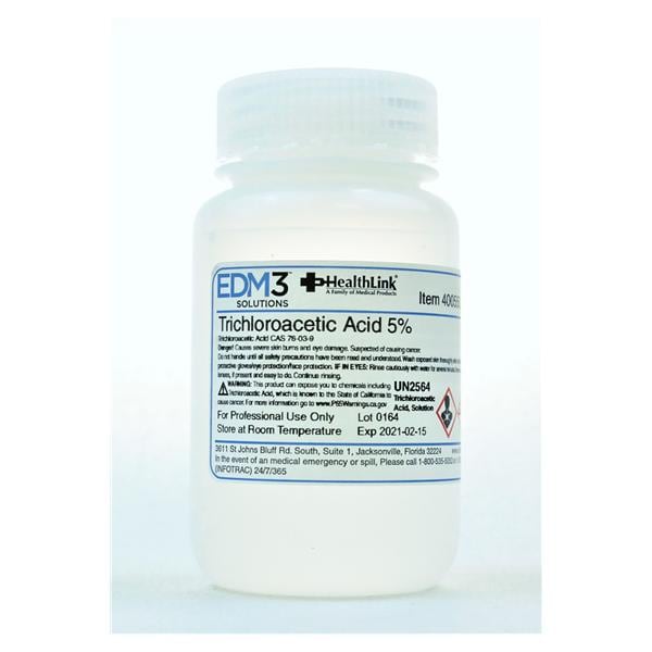 EDML, LLC Trichloroacetic Acid 5% 4oz Each - 400550