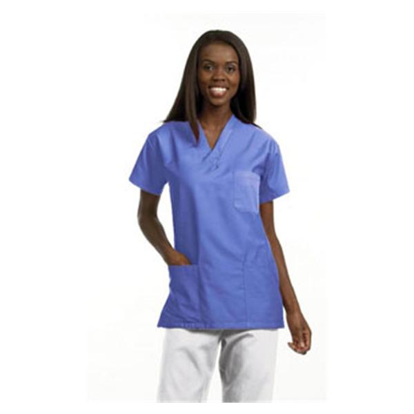 Fashion Seal Shirt Scrub Fashion Poplin Unisex Large Ceil Blue Each - 78762-L
