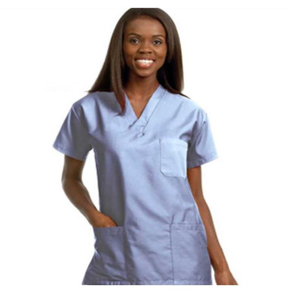 Fashion Seal Shirt Scrub Fashion Poplin Unisex X-Large Ceil Blue Each - 78762-XL