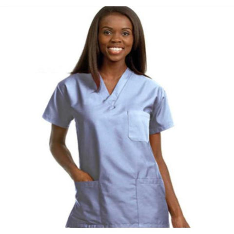 Fashion Seal Shirt Scrub Fashion Poplin Unisex 3X Large Ceil Blue Each - 78762-3XL