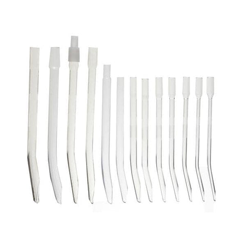 Medgyn Products Inc Curette Uterine Vacuum 14mm 14mm Curved Tip Rigid Clear Plastic Disposable 25/Pk - 22144