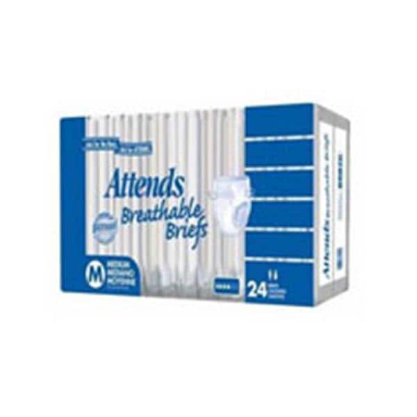 Attends Healthcare Products Brief Attends Classic Adult Unisex Regular 44-56" Heavy-Severe White 3x24/Ca - BRB25