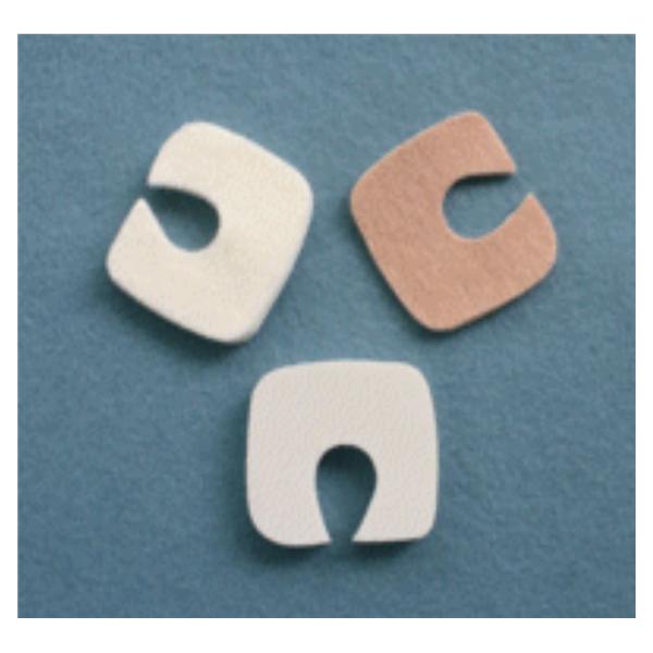 Aetna Felt Corporation Pad Orthopedic Toe Foam 1/4" Thick Adhesive White 100/Bg - 17309