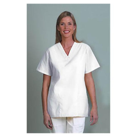 Fashion Seal Shirt Scrub Fashion Poplin Womens X-Large White Each - 7343-XL