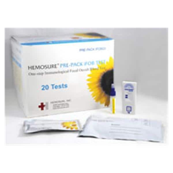 Hemosure, Inc Hemosure iFOB: FOB Test Kit CLIA Wvd 20ct Prpk 20/Bx - PREPACK-IFOB20