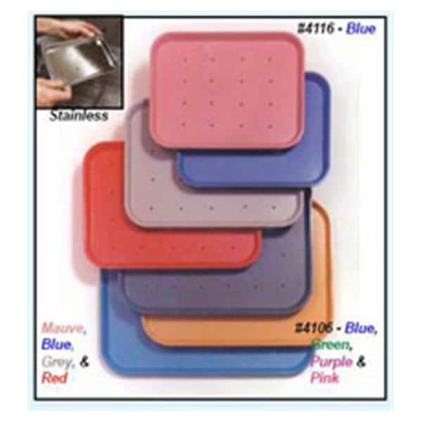 Healthmark Tray Instrument Pro-Tech Plastic 10x13x4" Lightweight Each - 41013H BL