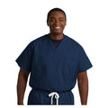 Fashion Seal Shirt Scrub 100% Cotton Unisex Navy Small Reversible 1 Pocket Each - 6719-S