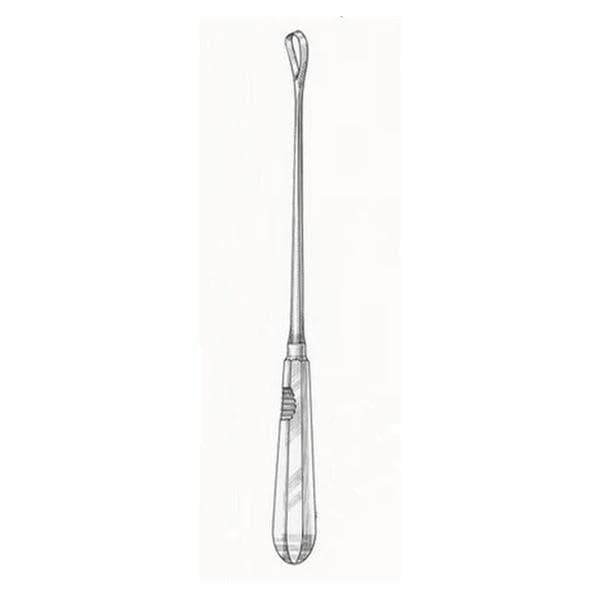 Hermann Medizentechnik Curette Uterine Sims 11" Size 3 Malleable Sharp Tip Stainless Steel Each - BR70-71509