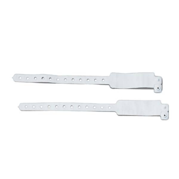 Graham Wristband Identification Vinyl White Adult 500/Bx - Field/Everest &Jennings - 1503