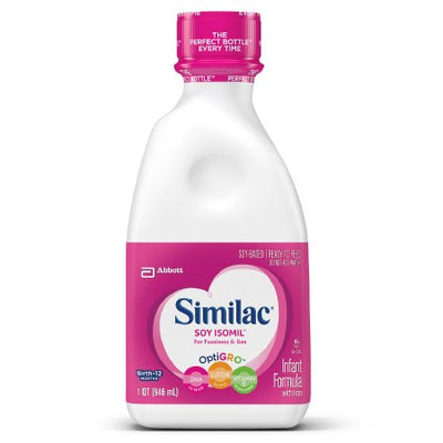 Abbott Nutrition Infant Formula Similac® Soy Isomil® for Fussiness and Gas 32 oz. Bottle Ready to Use