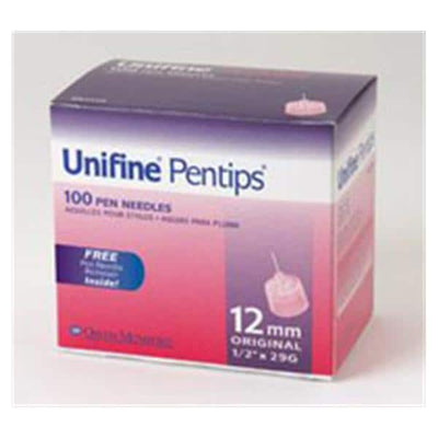 Owen Mumford Needle 29gx1/2" Unifine Pentip Insulin Pen 12mm Tip Conventional 100/Bx - AN3529