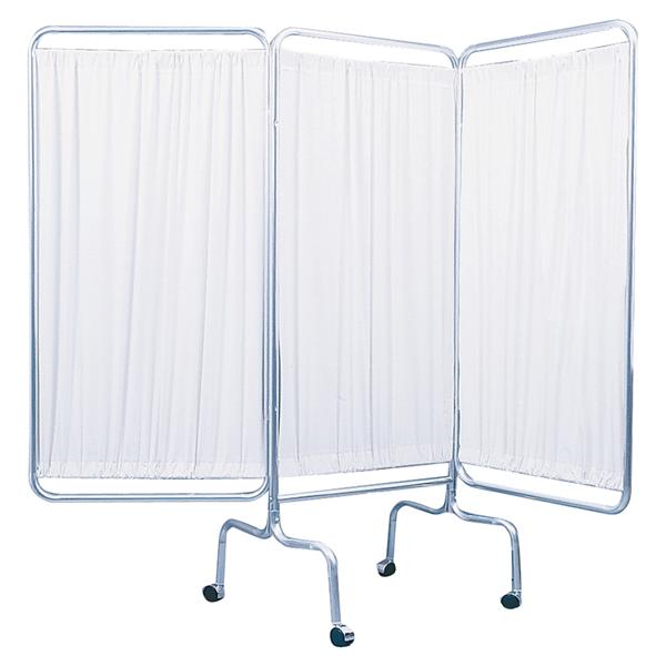 Drive Medical Designs Screen Privacy Aluminum 3 Panel White Each - 13508
