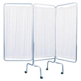 Drive Medical Designs Screen Privacy Aluminum 3 Panel White Each - 13508