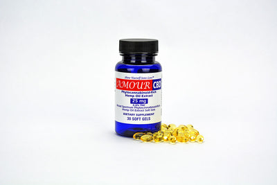 AmourCBD 25 mg softgels (30 ct)