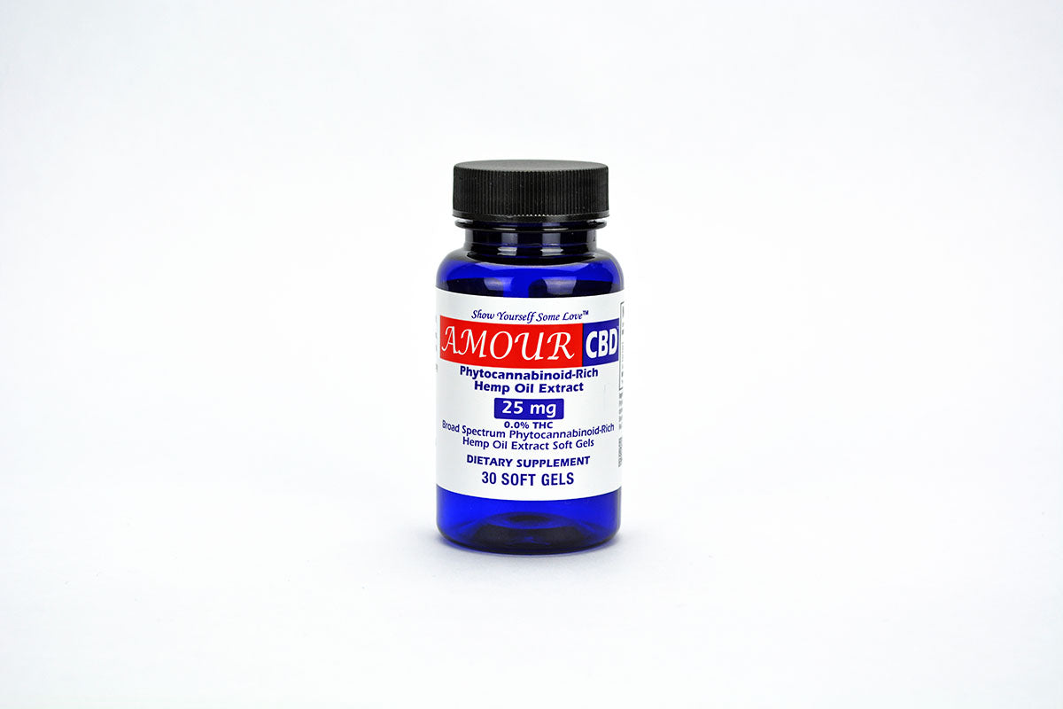 AmourCBD 25 mg softgels (30 ct) - FE-11-0793