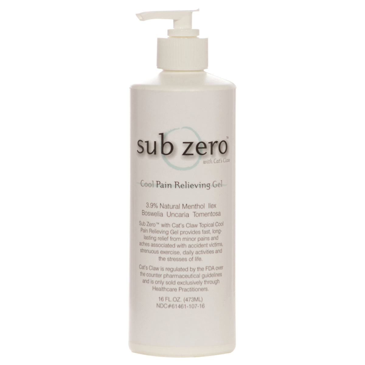 Sub Zero Gel - 16 oz pump bottle