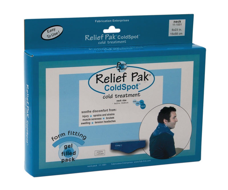 Relief Pak ColdSpot Blue Vinyl Pack - neck contour - 6" x 23" - FE-11-1001