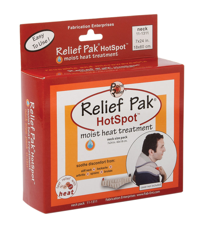 Relief Pak HotSpot Moist Heat Pack - neck contour - 7" x 24" - FE-11-1311