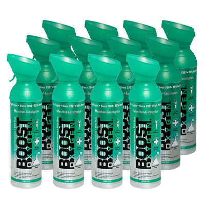 Boost Oxygen,  Menthol-Eucalyptus, Large (10-Liter), Case of 12