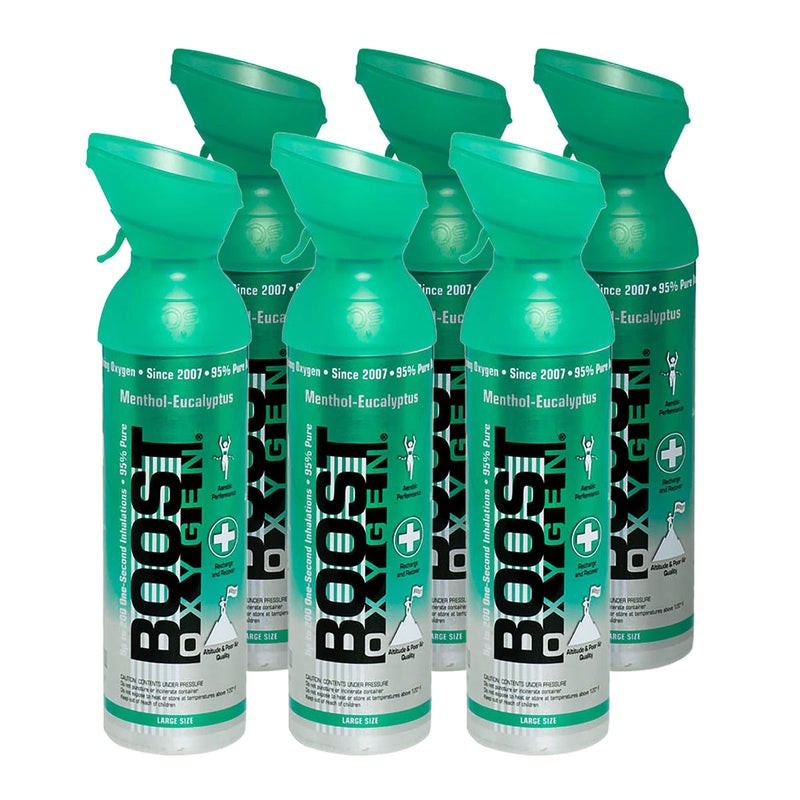 Boost Oxygen,  Menthol-Eucalyptus, Large (10-Liter), Case of 6