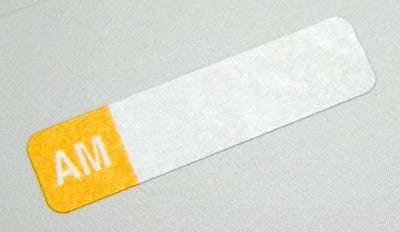 capsa Select Series 7+ Time Bar Label - AM - Roll Of 500