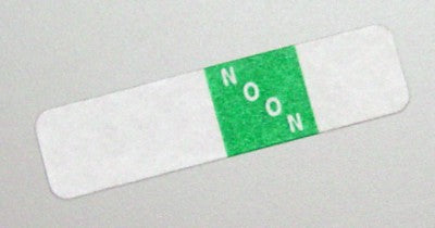 capsa Select Series 7+ Time Bar Label - Noon - Roll Of 500