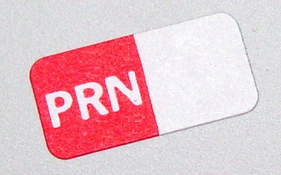 capsa Select Series 7+ Time Bar Label - PRN - Roll Of 500