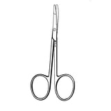 Sklar Instruments Scissors Blepharosplasty Iris 4-3/4" Blunt/Blunt Serrated Curved SS Each - 47-1147