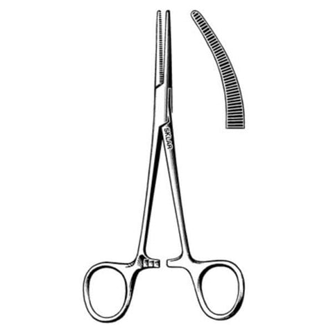 Sklar Instruments Forcep Crile Sklarlite XD 5-1/2" Serrated Curved Stainless Steel Each - 23-2513