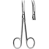 Sklar Instruments Scissors Iris Sklarlite 3-1/2" Sharp/Sharp Smooth Curved Stainless Steel Each - 23-1150