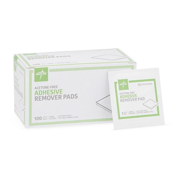 Medline Industries Inc Tape Remover Pad 100/Bx, 10 BX/CA - MDS090855