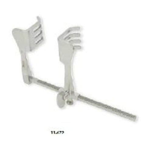 Miltex Retractor Badgley 2x1-3/4" 6-1/2" Spread 4x4 Blunt Teeth Stainless Steel Each - Integra Miltex - 11-672