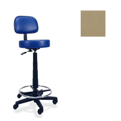 Winco Mfg, LLC Chair Task Taupe 2" Casters Adjustable Backrest 5 Leg Each - 4380-03