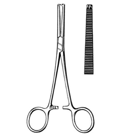 Sklar Instruments Forcep Hemostatic Rochester-Ochsner 6-1/4" Straight 1x2 Teeth Each - 95-504