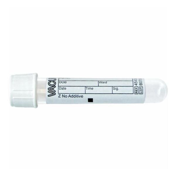 Greiner Vacuette Tube Venous Blood Collection Vacuette 3mL 13x75mm Plstc AdtvFr Wht/Blk 1200/Ca - 454241