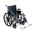 Medline Industries Inc Wheelchair Excel Extra Wide 500lb Capacity Navy Elvt Lgrst Dsk Arms Adult Each - MDS806950