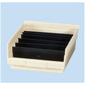 Health Care Logistics Divider Bin For 1447/1457/1459 8" Black Polystyrene 6/Package - 1947