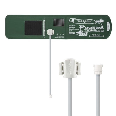 Welch Cuff Blood Pressure FlexiPort 15-21cm Child Size 9 Arm Green Eachch - Allyn - REUSE-09-1MQ