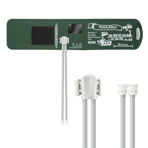 Welch Cuff Blood Pressure FlexiPort 15-21cm Child Size 9 Arm Green Eachch - Allyn - REUSE-09-2MQ
