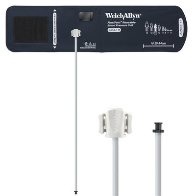 Welch Cuff Blood Pressure FlexiPort 25-34cm Adult Size 11 Arm Navy Blue Each - Allyn - REUSE-11-1TP
