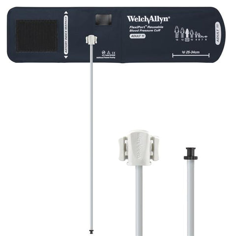 Welch Cuff Blood Pressure FlexiPort 25-34cm Adult Size 11 Arm Navy Blue Each - Allyn - REUSE-11-1TP