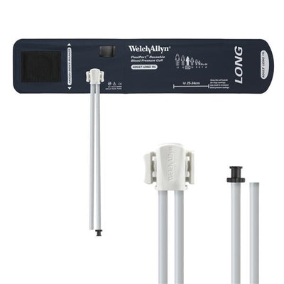 Welch Cuff Blood Pressure FlexiPort 25-34cm Adult Size 11 Arm Long Navy Blue Each - Allyn - REUSE-11L-2TP