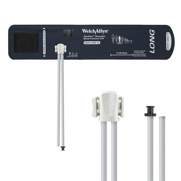 Welch Cuff Blood Pressure FlexiPort 25-34cm Adult Size 11 Arm Long Navy Blue Each - Allyn - REUSE-11L-2TP