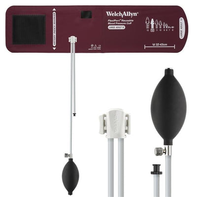 Welch Cuff Blood Pressure FlexiPort 32-43cm Large Adult Size 12 Arm Burgundy Each - Allyn - REUSE-12-2BV
