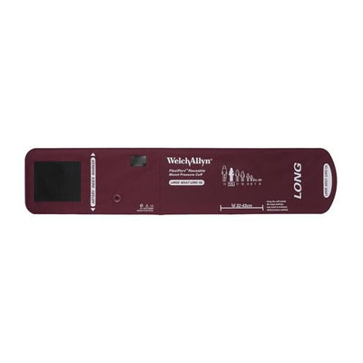 Welch Cuff Blood Pressure FlexiPort 32-43cm Large Adult Size 12L Arm Long Burgundy Each - Allyn - REUSE-12L