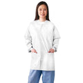 Medline Industries Inc Jacket Lab Disposable SMS Medium White 30/Ca - NONRP500M