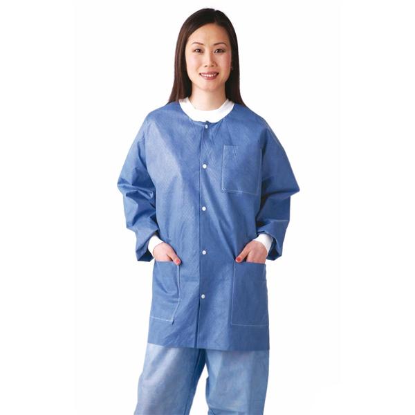 Medline Industries Inc Lab Jacket Protective Medium Blue 30/Ca - NONRP600M