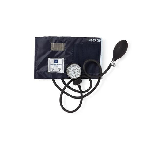 Medline Industries Inc Sphygmomanometer Aneroid Range Finder Adult Arm Dial Display Black Each - MDS9380